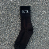 Cotton Unisex Crew Socks Black